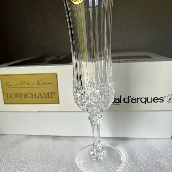 New vintage Longchamp Gold Champagne Flutes - Picture 8 of 10